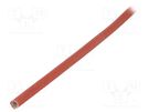Insulating tube; fiberglass; brick red; -60÷250°C; Øint: 3mm FAVIER