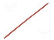 Insulating tube; fiberglass; brick red; -60÷250°C; Øint: 1mm 