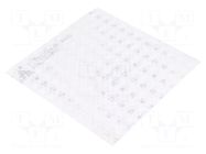 Reflector; 100x100x0.6mm; -40÷80°C; self-adhesive; R SELS