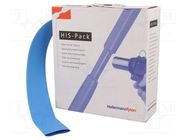 Heat shrink sleeve; 2: 1; 25.4mm; L: 5m; blue; cardboard packaging HELLERMANNTYTON