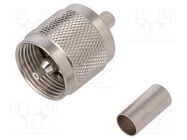 Connector: UHF (PL-259); plug; male; straight; RG223,RG400; 50Ω 