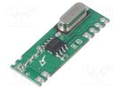 Module: RF; AM receiver; ASK,OOK; 433.92MHz; -114dBm; 1.8÷3.6VDC HOPE MICROELECTRONICS