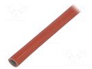 Insulating tube; fiberglass; brick red; -60÷250°C; Øint: 5mm FAVIER