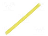 Insulating tube; fiberglass; yellow; -30÷155°C; Øint: 2mm; L: 200m FAVIER