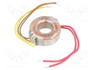 Transformer: toroidal; 10VA; 230VAC; 12V; 12V; 0.42A; 0.42A; Ø: 57mm INDEL