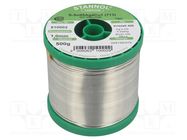 Soldering wire; Sn95,5Ag3,8Cu0,7; 1mm; 0.5kg; lead free; reel STANNOL