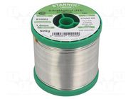 Tin; lead free; Sn95,5Ag3,8Cu0,7; 1mm; 0.5kg; reel; 217°C STANNOL