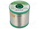 Soldering wire; Sn95,5Ag3,8Cu0,7; 1mm; 0.5kg; lead free; reel STANNOL