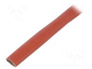 Insulating tube; fiberglass; brick red; -60÷250°C; Øint: 5mm FAVIER