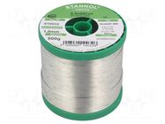 Tin; lead free; Sn99,3Cu0,7; 1mm; 0.5kg; reel; 227°C; Flux: SW33 STANNOL