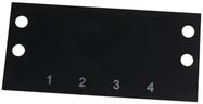 TERMINAL BLOCK MARKER, 1 TO 4, 14.3MM