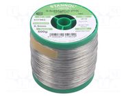 Tin; lead free; Sn95,5Ag3,8Cu0,7; 0.5mm; 0.5kg; reel; 217°C; HF32 STANNOL