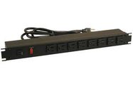 OUTLET STRIP, RACK MOUNT, 8, 15A, 6FT