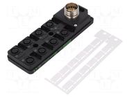 Distribution box; M12; PIN: 4; socket; 24VDC; 4A; IP65; IN: 8; OUT: 1 MURRELEKTRONIK
