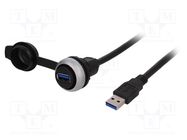 USB socket; 22mm; RMQ-Titan; Ø22.5mm; Len: 0.6m; USB 3.0 A/A EATON ELECTRIC