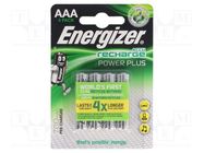 Re-battery: Ni-MH; AAA,R3; 1.2V; 700mAh; blister; 4pcs. ENERGIZER