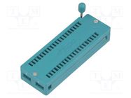Socket: integrated circuits; ZIF; DIP40; 15.24mm; THT; demountable CONNFLY