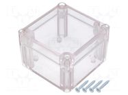 Enclosure: multipurpose; X: 80mm; Y: 82mm; Z: 55mm; ABS; gasket; IP65 KRADEX