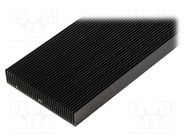 Heatsink: extruded; grilled; black; L: 1000mm; W: 90mm; H: 17mm FISCHER ELEKTRONIK