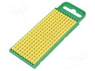 Markers; Marking: -; 0.8÷2.2mm; polyamide; yellow; -40÷85°C; WIC HELLERMANNTYTON