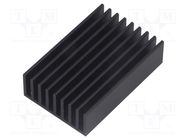 Heatsink: extruded; grilled; black; L: 50mm; W: 33mm; H: 14mm FISCHER ELEKTRONIK