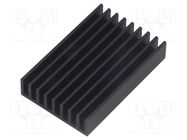 Heatsink: extruded; grilled; black; L: 50mm; W: 33mm; H: 10mm FISCHER ELEKTRONIK