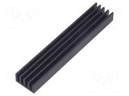 Heatsink: extruded; grilled; black; L: 100mm; W: 19mm; H: 14mm FISCHER ELEKTRONIK