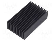 Heatsink: extruded; grilled; black; L: 75mm; W: 45mm; H: 22mm FISCHER ELEKTRONIK