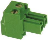 TERMINAL BLOCK PLUGGABLE, 2 POSITION, 30-14AWG