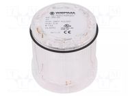 Module: light signaller; white; bulb BA15D; 12÷240VDC; 12÷240VAC WERMA