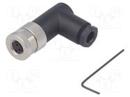 Connector: M8; female; PIN: 3; angled 90°; unshielded; for cable TE Connectivity