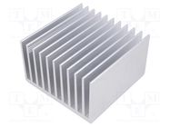 Heatsink: extruded; grilled; natural; L: 100mm; W: 100mm; H: 60mm FISCHER ELEKTRONIK