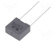 Capacitor: polypropylene; X2; R47 X2; 10nF; 1000VDC; 440VAC; THT KEMET