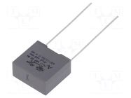 Capacitor: polypropylene; X2; R47 X2; 10nF; 13x6x12mm; THT; ±10% KEMET