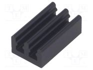 Heatsink: extruded; black; L: 17mm; W: 10mm; H: 6mm; 41K/W; aluminium FISCHER ELEKTRONIK