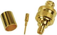 RF/COAXIAL, SMA JACK, STRAIGHT, 50 OHM, CRIMP