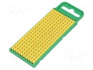 Markers; Marking: 2; 0.8÷2.2mm; polyamide; yellow; -40÷85°C; WIC HELLERMANNTYTON
