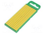 Markers; Marking: 2; 0.8÷2.2mm; polyamide; yellow; -40÷85°C; WIC HELLERMANNTYTON
