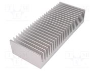 Heatsink: extruded; grilled; natural; L: 100mm; W: 250mm; H: 50mm FISCHER ELEKTRONIK