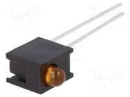 LED; in housing; 3mm; No.of diodes: 1; yellow; 10mA; 60°; 1.5÷2.4V BROADCOM (AVAGO)