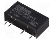 Converter: DC/DC; 1W; Uin: 10.8÷13.2V; Uout: 9VDC; Iout: 110mA; SIP7 AIMTEC