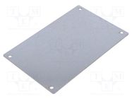 Mounting plate; steel; W: 174mm; L: 111mm; Plating: zinc FIBOX