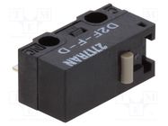 Microswitch SNAP ACTION; 1A/125VAC; 0.5A/30VDC; without lever OMRON Electronic Components