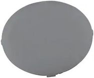 MARKING PLATE, ROUND/FLUSH, PLASTIC, WHT