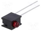 LED; in housing; red; 3mm; No.of diodes: 1; 10mA; Lens: red,diffused BROADCOM (AVAGO)