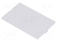 Front panel; without frame,with holder; grey ITALTRONIC