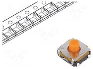 Microswitch TACT; SPST-NO; Pos: 2; 0.05A/32VDC; SMT; none; 1.7N C&K