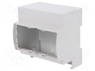 Enclosure: for DIN rail mounting; Y: 90mm; X: 87.8mm; Z: 62mm; grey ITALTRONIC