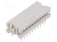 Connector: IDC; PIN: 20; IDC,THT; for ribbon cable; 1.27mm CONEC