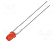 LED; 3mm; red; 8.6÷30mcd; 45°; Front: convex; 1.9÷2.4V; No.of term: 2 BROADCOM (AVAGO)